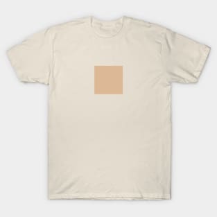 Minimalist pale roasted beige color decor T-Shirt